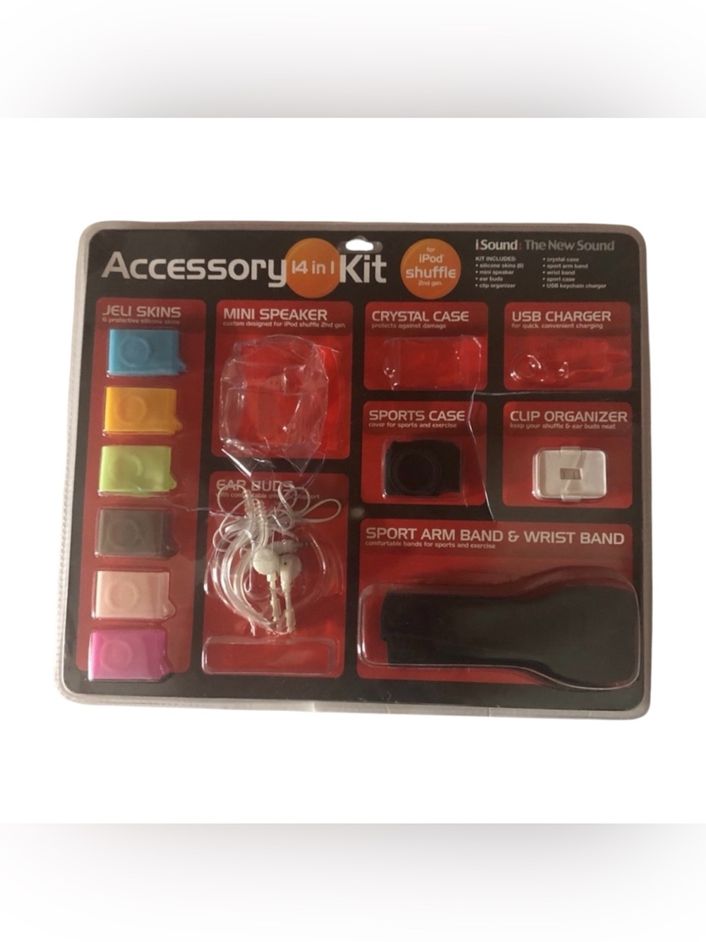 iSound 14 in 1 iPod Shuffle Accessories Kit